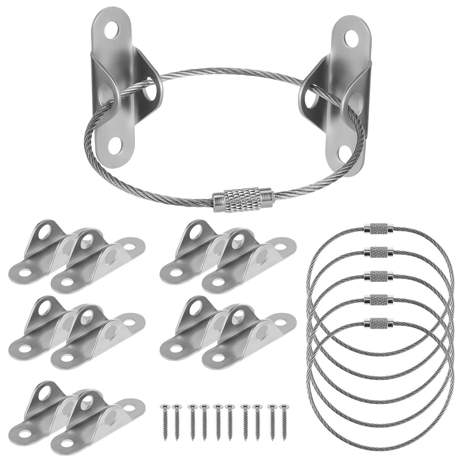 Earthquake Anchor Strap - 6 комплектов анкеров для мебели, предотвращающих