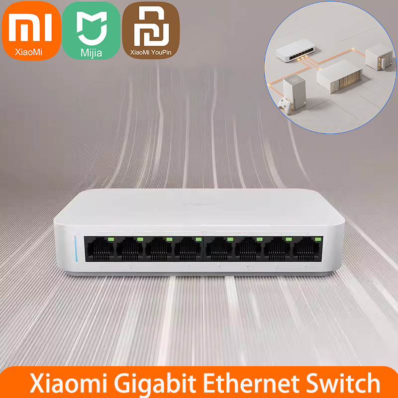 Коммутатор Xiaomi Mi 8 портов  – обзор и цена Xiaomi Hub Mijia Hub