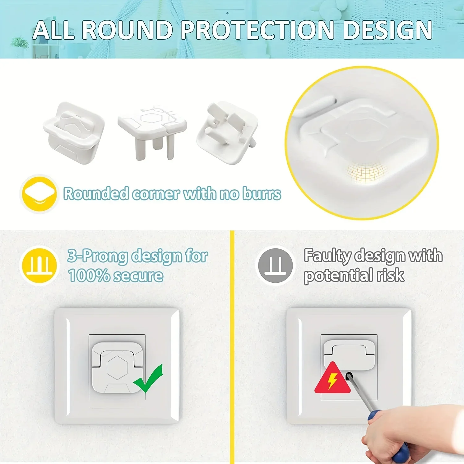1/3/5/10/20 шт. защитные колпа – обзор и цена Outlet Cover Baby