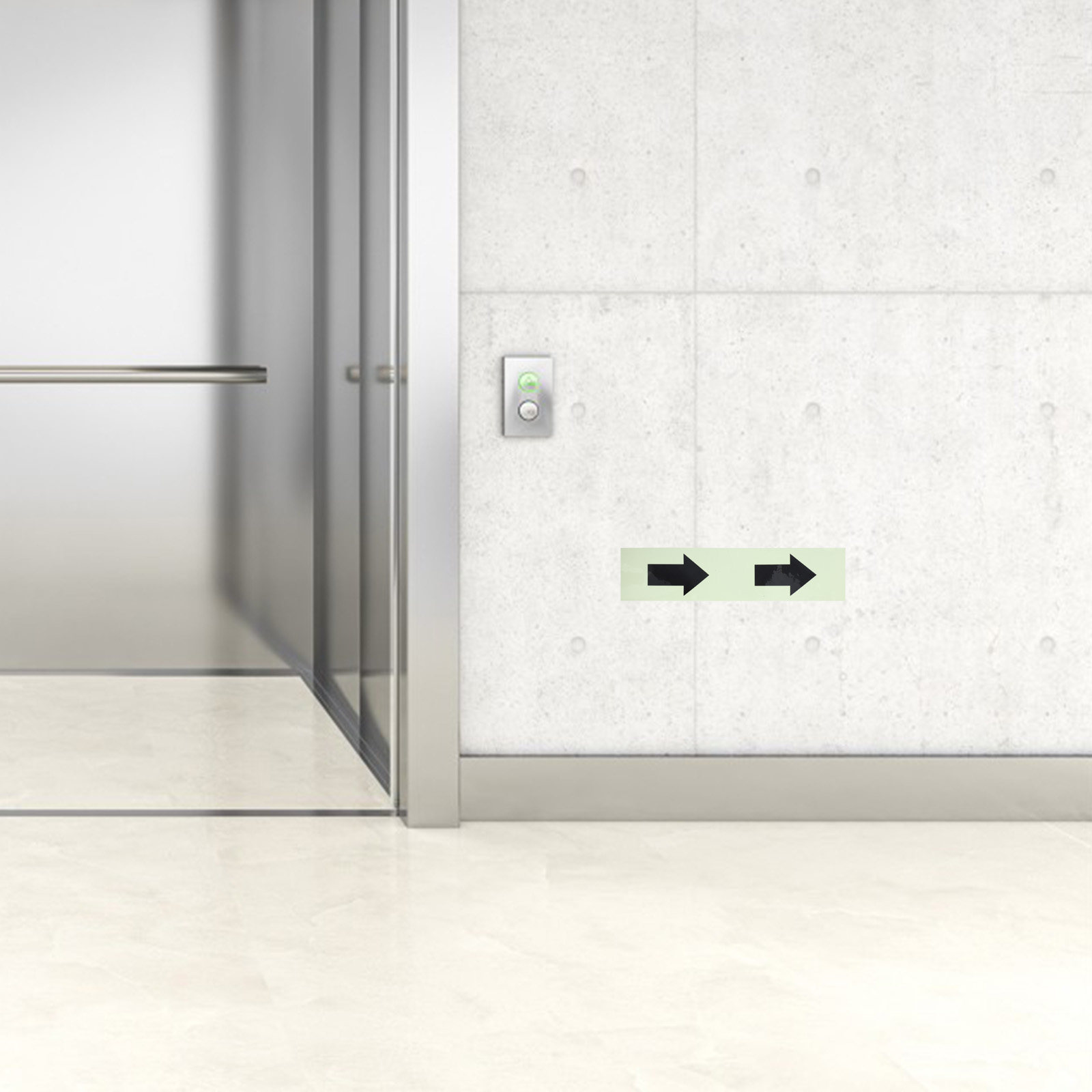 Светящаяся в темноте стрелочна – обзор и цена Emergency Exit Sign