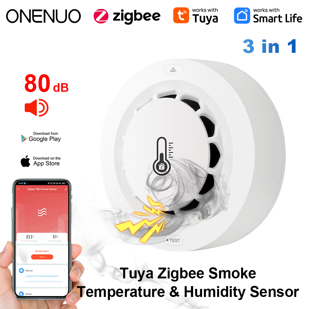 Tuya Zigbee BT Двое подключени – обзор и цена Smoke Detector Interconnected
